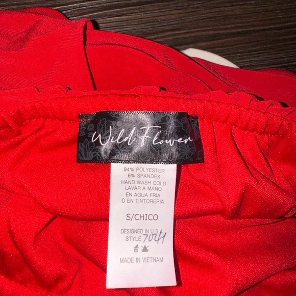 Strapless red dress from South - Picture 2 of 2